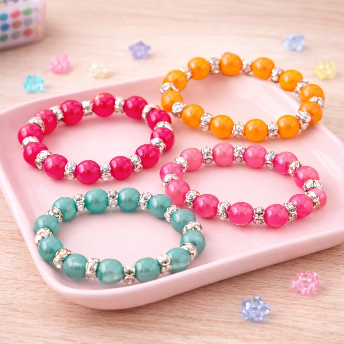 bracelet perles petit cadeau fille pochette surprise