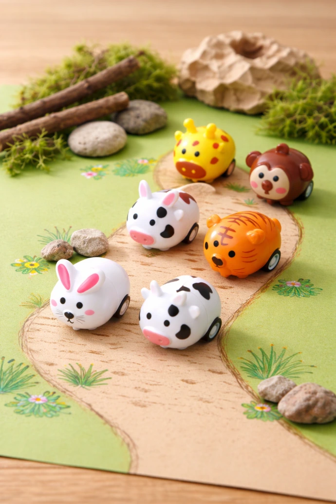 animal roulant mini jouet anniversaire enfant