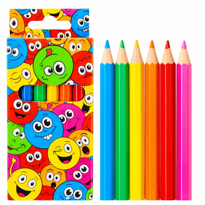 Crayons de couleur smile, cadeau creatif enfant