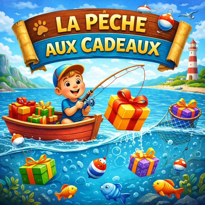 la pêche aux cadeaux, super animation