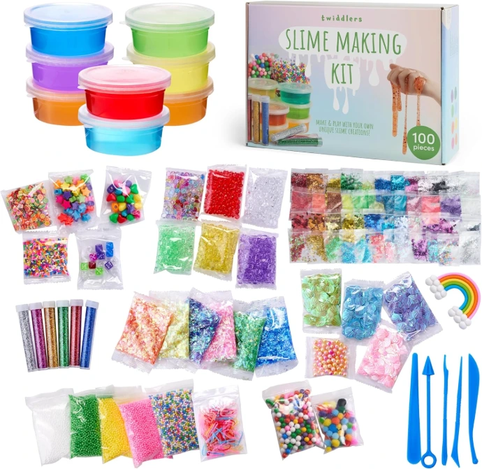 kit créatif de pâte slime, activité 6-10 ans
