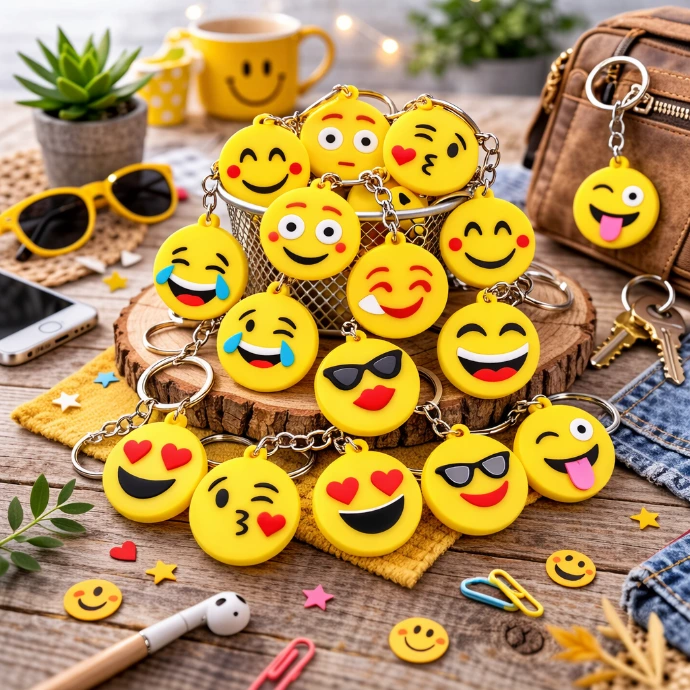 porte-clé smile fun et rigolo pour cadeau