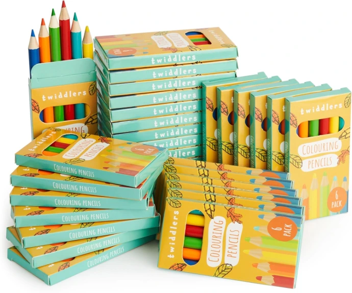 lot de crayons de couleurs pour cadeau enfants