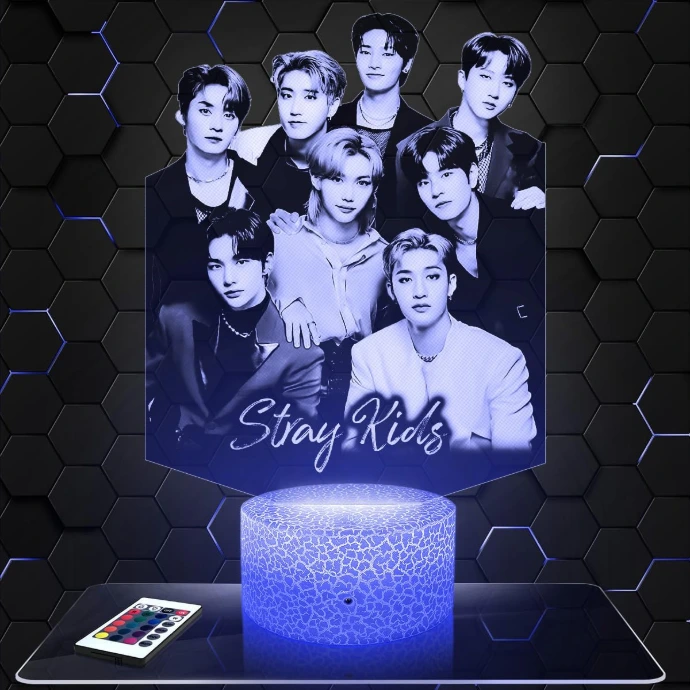 lampe photo kpop 3D cadeau enfant