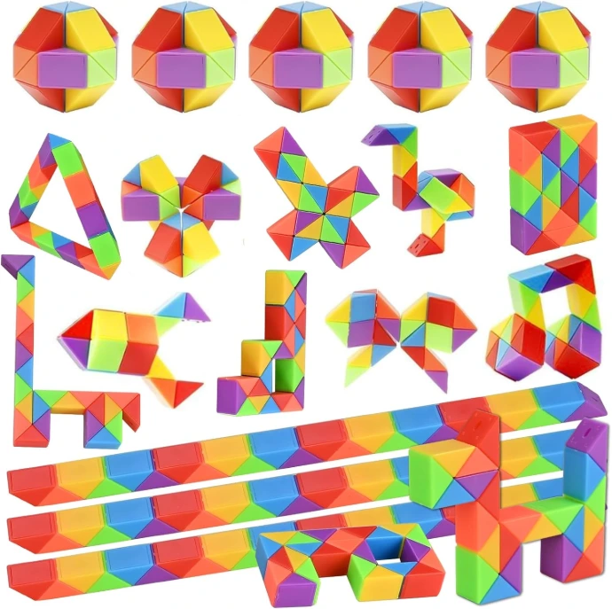 15 serpents articulés éducatif pour enfants