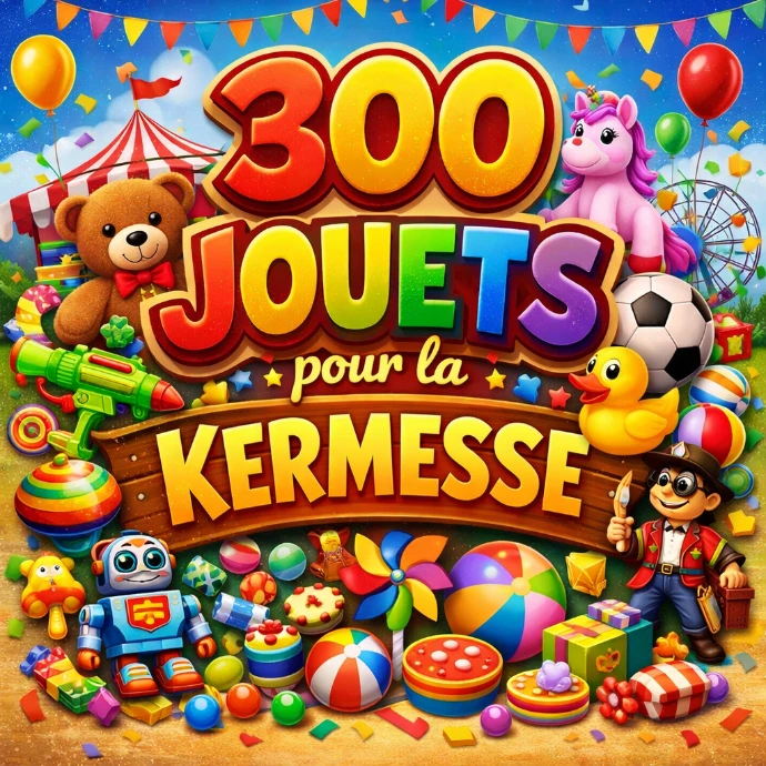 Lot de 300 jouets variés pour kermesse - Figurines, gadgets et petits jeux pour enfants 3-10 ans