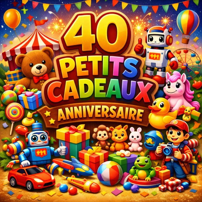 lot de petits cadeaux pour les invités